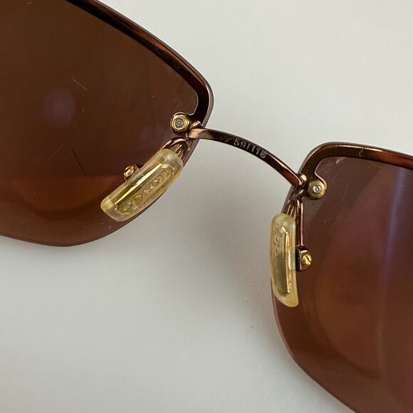 Coach Sunglasses mod. Bleecker S322 Burgundy Rimless Vintage SCRATCHED main image 7